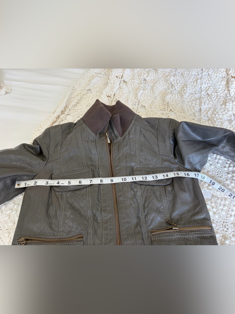 Zara Leather Jacket. - Picture 3 of 6